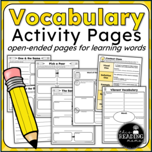 Vocabulary Activity Pages